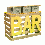 palletbar met opzetbakken